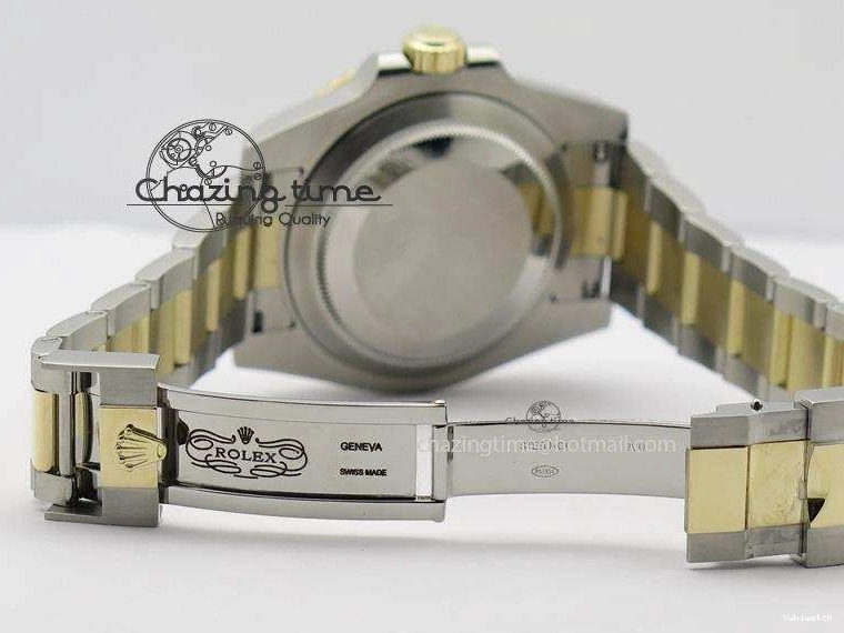 Submariner Dial Edition Bracelet Bezel SS Noob 1:1 YG Best Wrapped On LN 116613 A2836 Black YG 0212